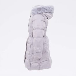 07858057-41 Зимнее пальто для девочки серебристый для девочки серебрист. фото №2