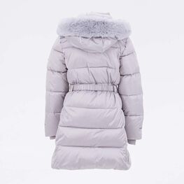 07858057-41 Зимнее пальто для девочки серебристый для девочки серебрист. фото №3