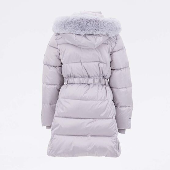 07858057-41 Зимнее пальто для девочки серебристый для девочки серебрист. фото №3