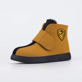 957027-08 Короткие мужские валенки Гран-при горчичный для мальчики горчичный