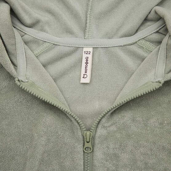 07708004-40 Олимпийка махровая для мальчика Неженка зеленый для мальчики зеленый фото №3