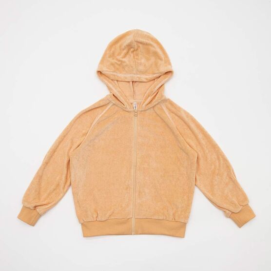 07708006-40 Олимпийка махровая для девочки Неженка персиковый для девочки коралл