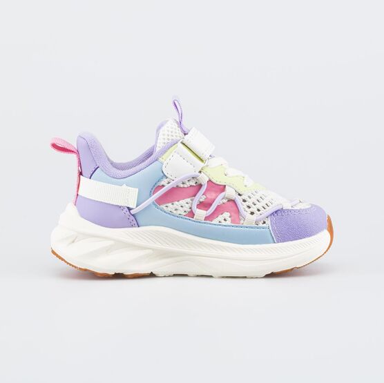 644548-11 Подростковые кроссовки для девочки для девочки бежевый,сиреневый фото №2
