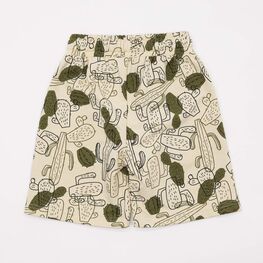 07762044-40 Шорты из футера для мальчика бежевый-зеленый для мальчики бежевый + зеленый фото №2