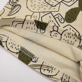 07762044-40 Шорты из футера для мальчика бежевый-зеленый для мальчики бежевый + зеленый фото №4