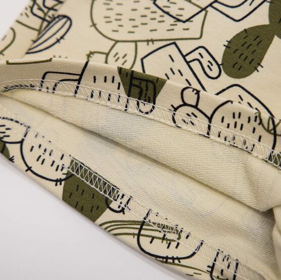 07762044-40 Шорты из футера для мальчика бежевый-зеленый для мальчики бежевый + зеленый фото №4