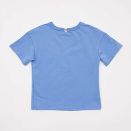 07802075-40 Футболка из футера для детей голубой для универсальные голубой фото №2