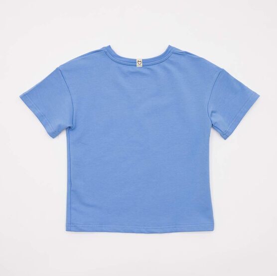 07802075-40 Футболка из футера для детей голубой для универсальные голубой фото №2