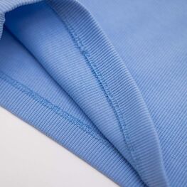 07854054-40 Майка-топ в рубчик для девочки голубой для девочки голубой фото №4