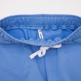 07862122-40 Укороченные шорты для девочки голубой для девочки голубой фото №3