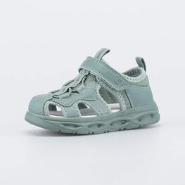 324080-73 Детские открытые кроссовки с LED для мальчики оливковый