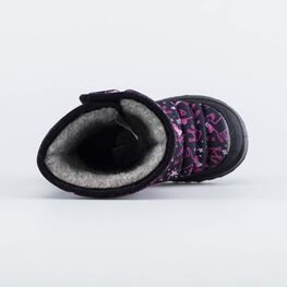 464050-40 Сапожки-дутики для девочки на липучке для девочки черный фото №4