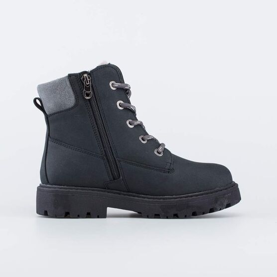 552275-54 Кожаные ботинки для мальчика для мальчики черный фото №2