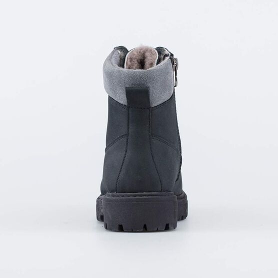 552275-54 Кожаные ботинки для мальчика для мальчики черный фото №5