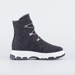 857006-01 Женские ботинки из войлока для девочки темно-серый фото №2