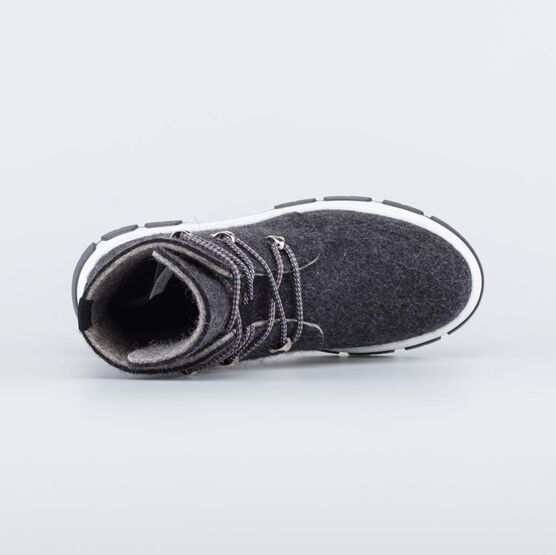 857006-01 Женские ботинки из войлока для девочки темно-серый фото №4