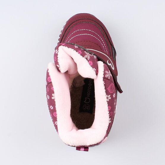 454982-41 Мембранные ботинки с LED-подсветкой для девочки бордовый фото №4