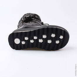 464921-41 Мембранные сапожки для девочки черный фото №3