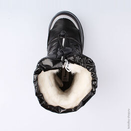 464921-41 Мембранные сапожки для девочки черный фото №4