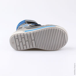 352205-41 Сапожки для мальчики серый фото №3