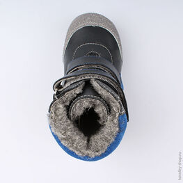 352205-41 Сапожки для мальчики серый фото №4