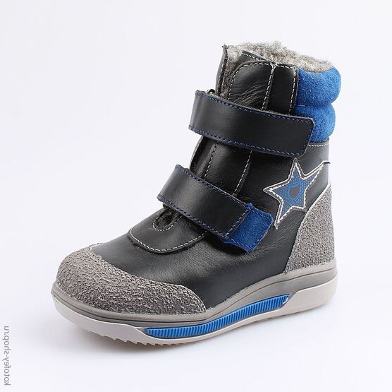 352205-41 Сапожки для мальчики серый