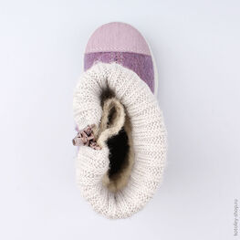 367112-42 Валенки для девочки сиреневый фото №4