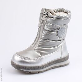 464921-42 Мембранные сапожки для девочки серебрист.