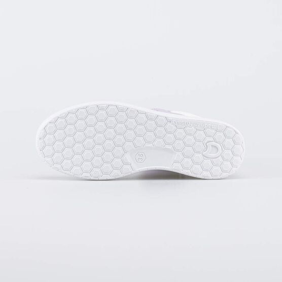 752251-26 Ботинки-кеды для девочки-подростка для девочки белый + сиреневый фото №3