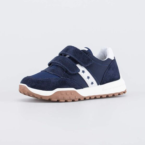 644455-14 Кроссовки на липучках Три звезды для мальчики синий