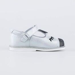 132168-21 Нарядные туфли для девочки серебристый фото №2