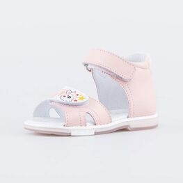 122209-21 Босоножки из натуральной кожи для девочки розовый