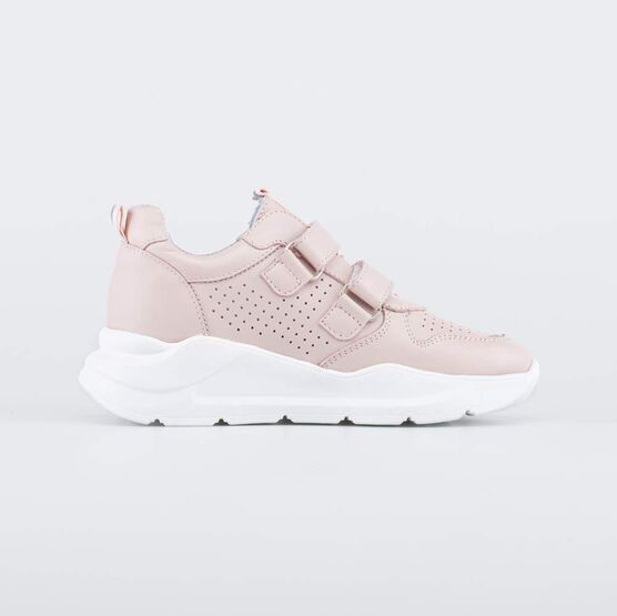 532275-22 Полуботинки из натуральной кожи с перфорацией для девочки розовый фото №2