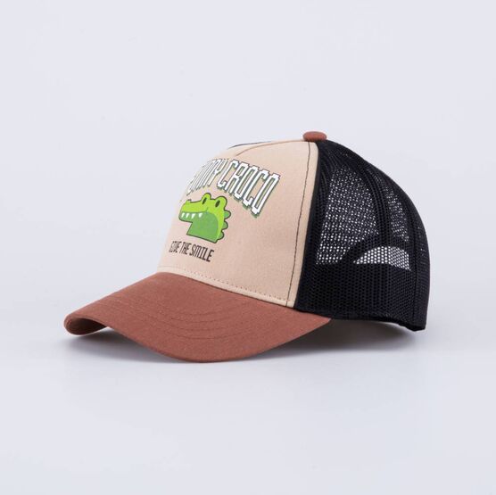 07709117-40 Кепка-бейсболка с сеточкой Крокодил для мальчики разноцветный