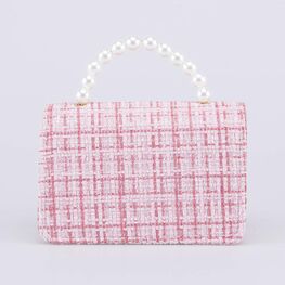 02802372-40 Твидовая сумка кросс-боди детская розовый для девочки розовый фото №3