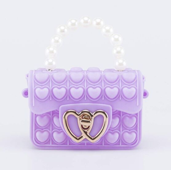 02802376-40 Мини сумка Поп-ит детская Жемчуг сиреневый для девочки сиреневый