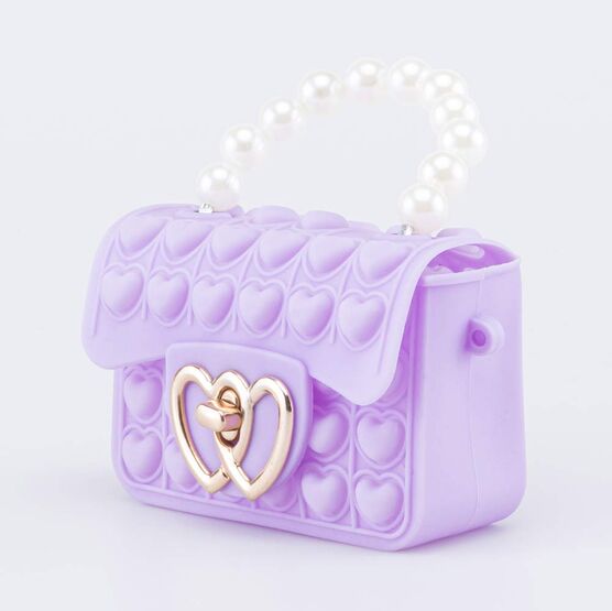 02802376-40 Мини сумка Поп-ит детская Жемчуг сиреневый для девочки сиреневый фото №2