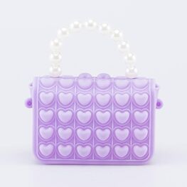02802376-40 Мини сумка Поп-ит детская Жемчуг сиреневый для девочки сиреневый фото №3