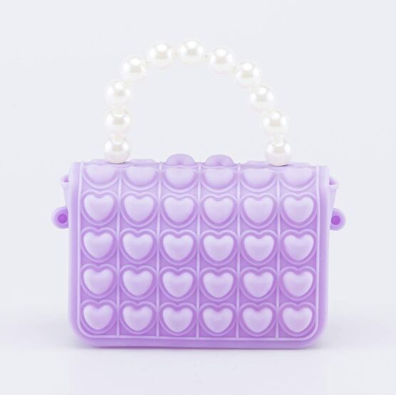 02802376-40 Мини сумка Поп-ит детская Жемчуг сиреневый для девочки сиреневый фото №3