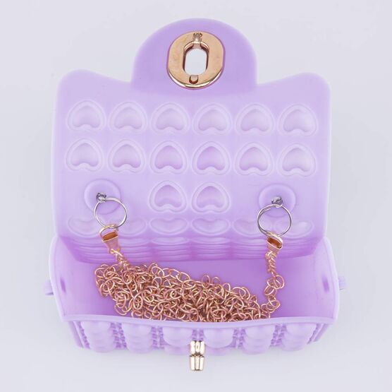 02802376-40 Мини сумка Поп-ит детская Жемчуг сиреневый для девочки сиреневый фото №4