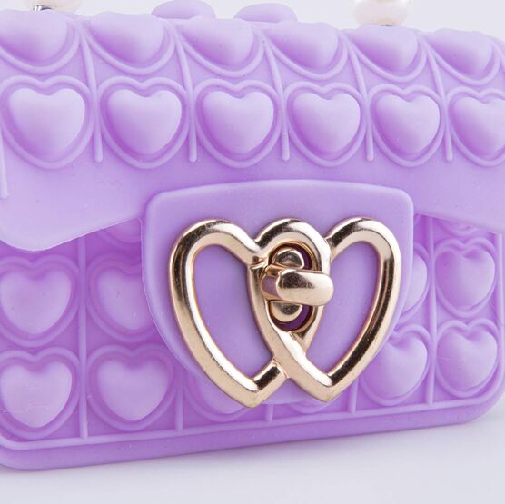 02802376-40 Мини сумка Поп-ит детская Жемчуг сиреневый для девочки сиреневый фото №5