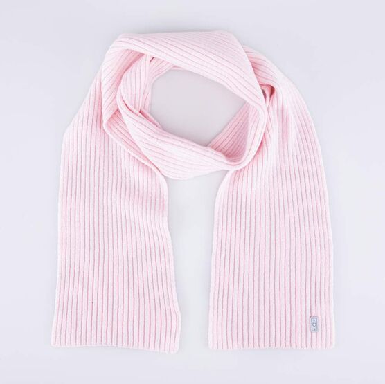 07812105-20 Шарф из шерсти мериноса детский светло-розовый для девочки светло-розовый