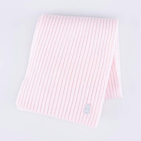 07812105-20 Шарф из шерсти мериноса детский светло-розовый для девочки светло-розовый фото №2