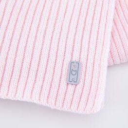 07812105-20 Шарф из шерсти мериноса детский светло-розовый для девочки светло-розовый фото №3