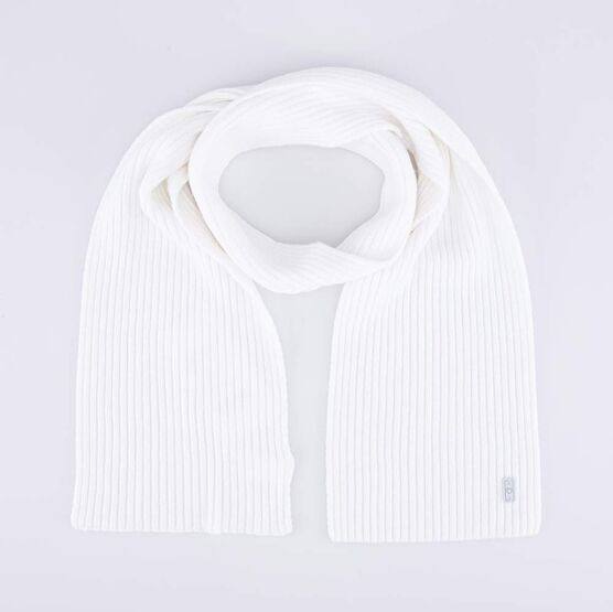 07812108-20 Шарф из шерсти мериноса детский белый для девочки белый