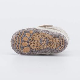 007014-40 Войлочные пинетки для девочки Котик для девочки бежевый фото №3