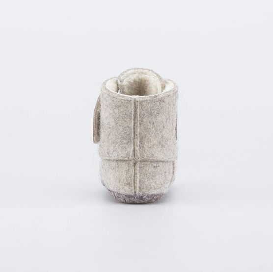 007014-40 Войлочные пинетки для девочки Котик для девочки бежевый фото №5