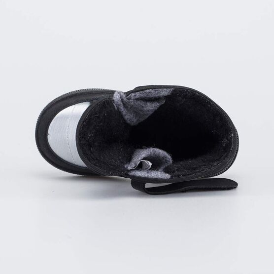 154020-43 Зимние ботинки-дутики для девочки для девочки серебристый фото №4