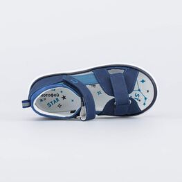 322177-21 Кожаные сандалии для мальчика для мальчики синий фото №4