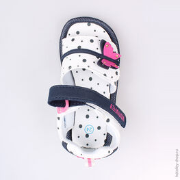 225026-11 Пляжная обувь синяя для девочки светло-синий фото №4